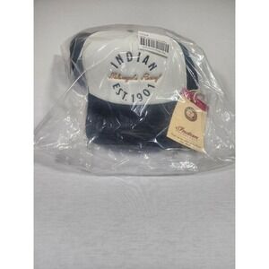 Indian Motorcycle Genuine Arizona Trucker Hat Blue White Racing Est 1901 Cap NEW